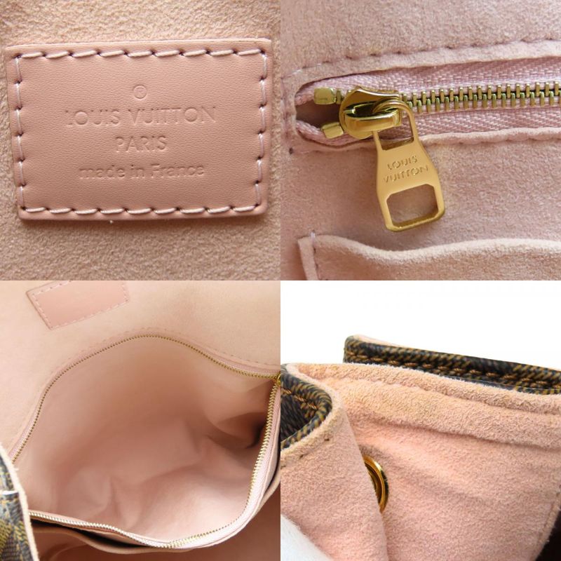 Louis Vuitton Shoulder Bag Caissa Hobo N41556 Damier Brown Rose Ballerine Pink