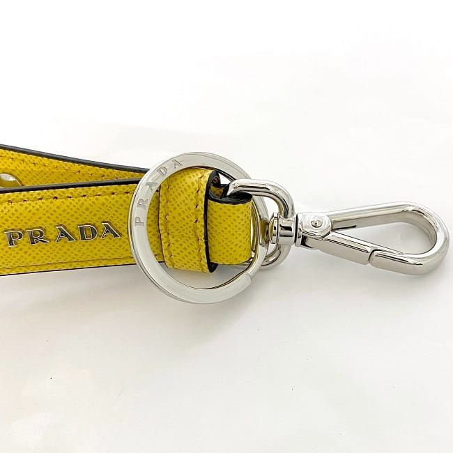 Prada Key Holder Ec22841 Yellow 2pp68t Never Used Excellent Condition