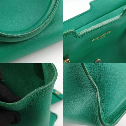 Yves Saint Laurenty Line Petit Cabas Su Green Leather 311210 311210529258