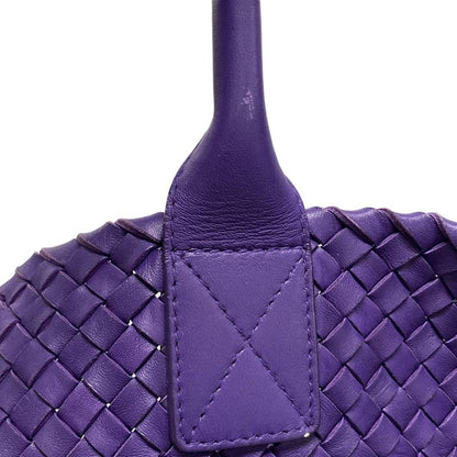 Bottega Veneta Tote Bag Cabas MM Purple Limited Edition Of 750 (361/750) Leather