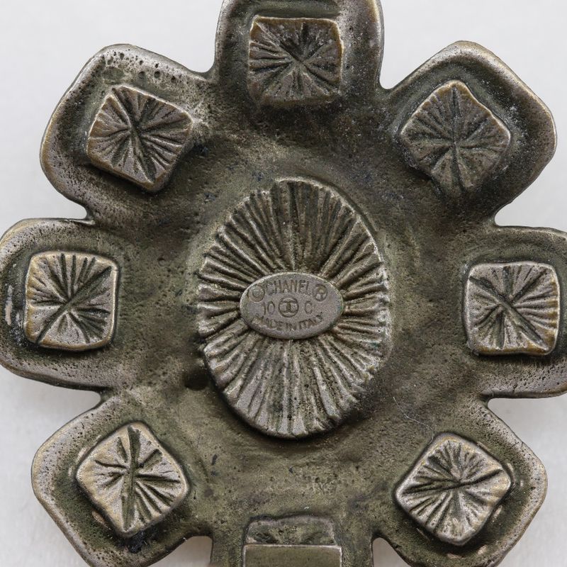 Chanel Coco Mark Metal Silver 10C Ladies 20.3g Earring