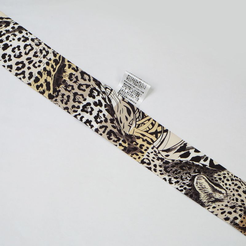 Hermes Twili-jungle Love Rainbow- Silk Leather Sheepskin Scarf Accessory