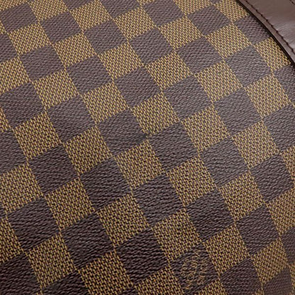 Louis Vuitton Boston Bag Keepall Bandouliere 55 Damier Canvas Damier Ebene Gold