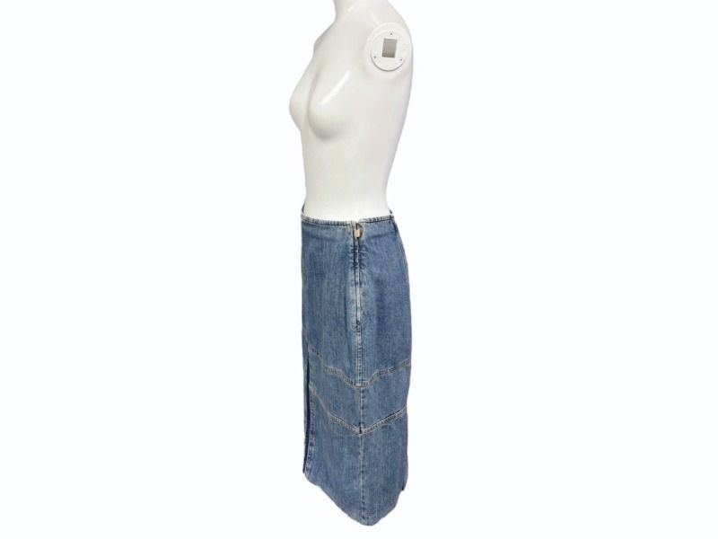 Miu Miu Denim Skirt Cotton Blue — view 3