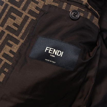 2022Fendi Tailored Jacket Size 46 FF Logo Double Breasted Double F
