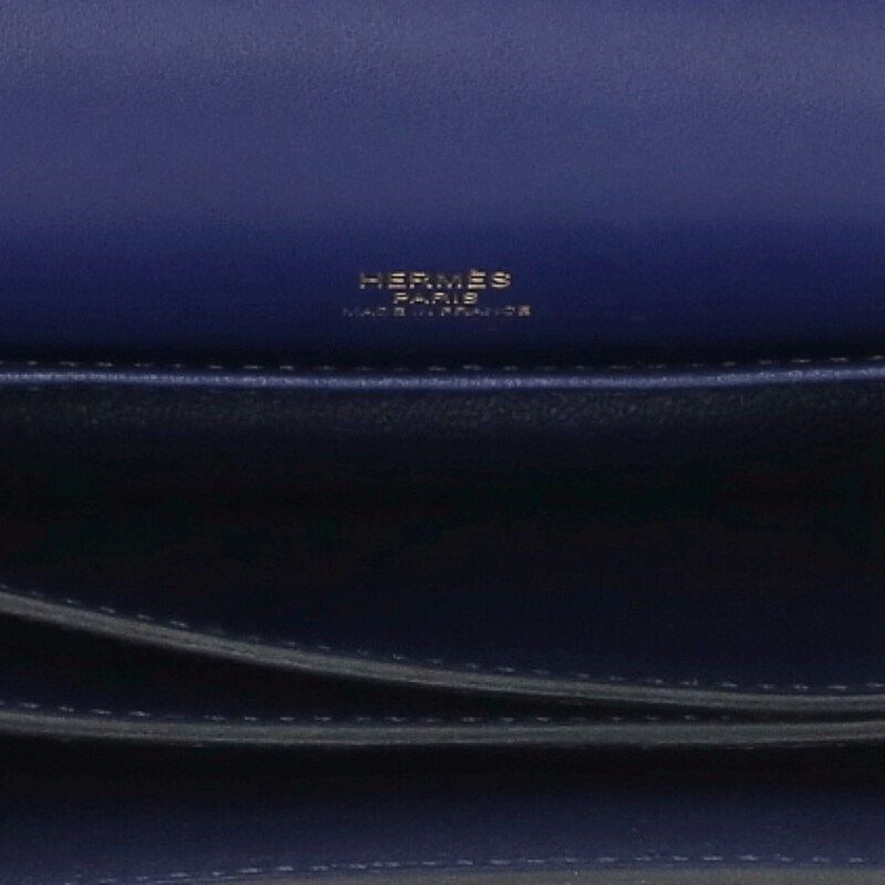 Hermes Lauris D Engraved Ghardware Leather Shoulder Bag Men's