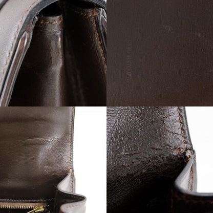 Hermes Drag 27 Box Calf Chocolat Brown/gold Hardware 00F Ladies Handbag