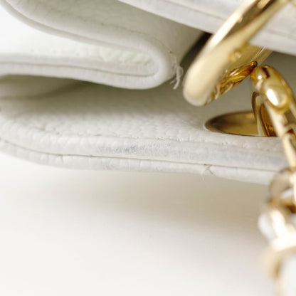 Chanel PST Chain Tote Caviar Skin White Women Shoulder Bag