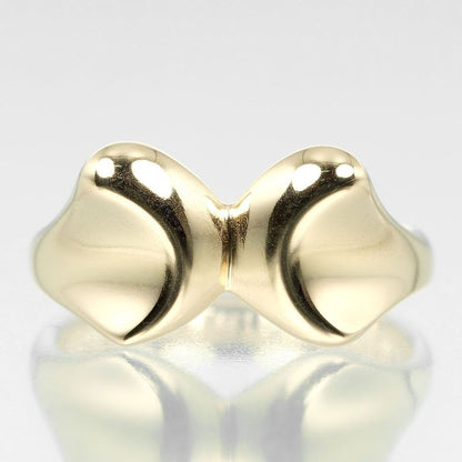 Tiffany & Co Ribbon 18K Yellow Gold No 7 Ladies 4.64g Ring