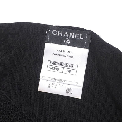 Chanel Dress Size 38 Coco Button Sleeveless Knit P40 Made In Italy 20250515