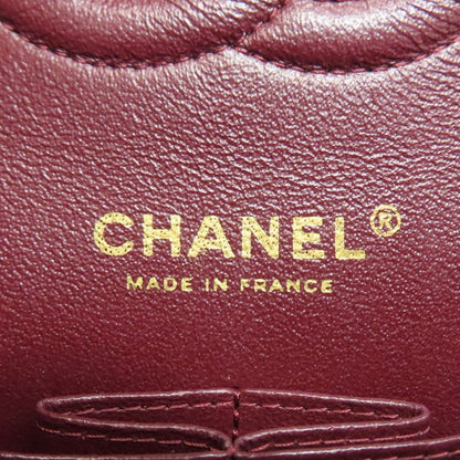 Chanel Double Flap Matelasse Gold Hardware Shoulder Bag Grained Calfskin Women