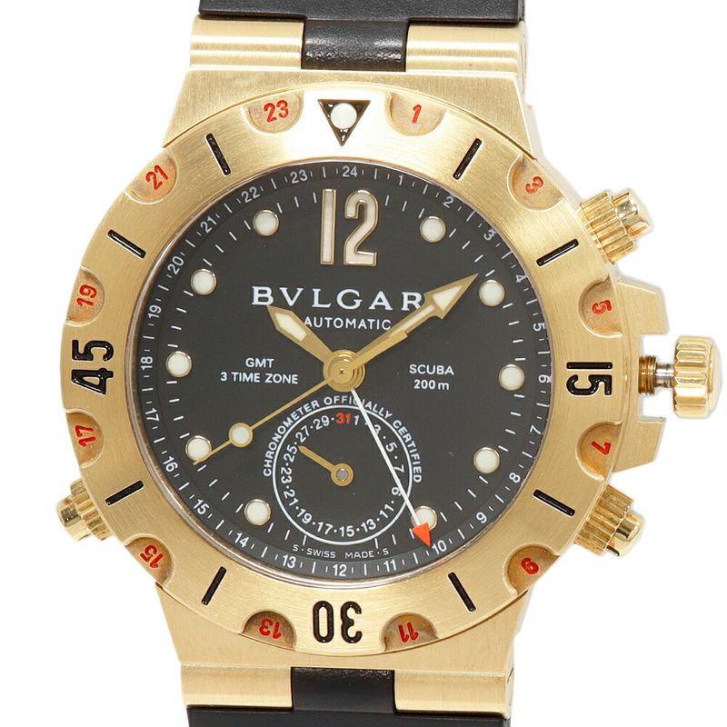 Bulgari Diagono Scuba GMT Sd38g Men's