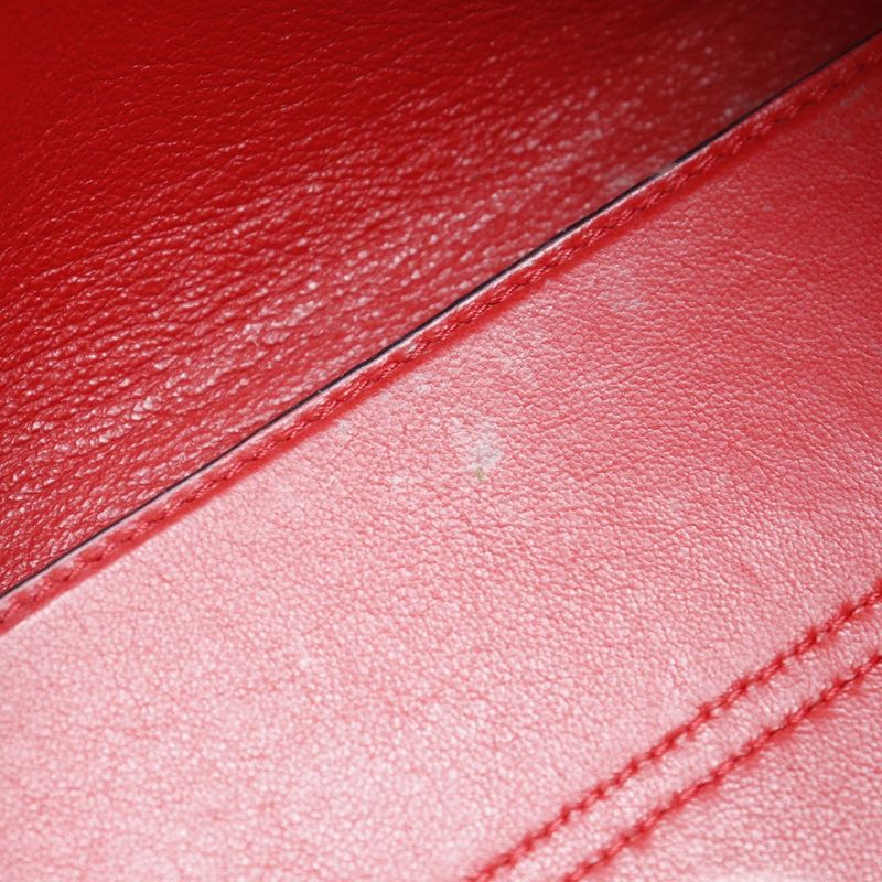 Loewe Avenue Repeat Anagram Chain Shoulder Calf Red Ladies Shoulder Bag