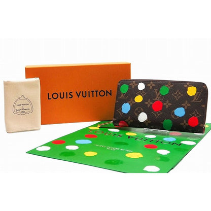 Louis Vuitton LV X Yk Zippy Wallet Painted Dot Monogram Canvas Polka