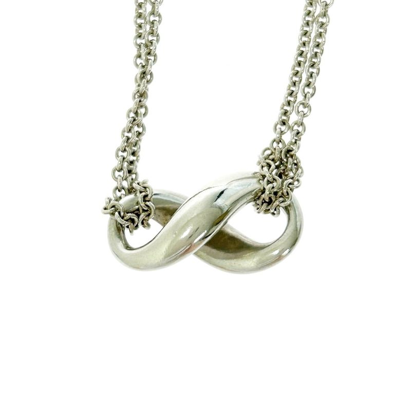 Tiffany & Co Silver Infinity Necklace 7.5g 925 Engraved 404788 Necklace