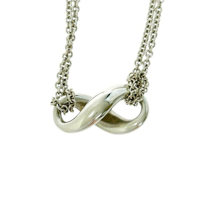 Tiffany & Co Silver Infinity Necklace 7.5g 925 Engraved 404788 Necklace