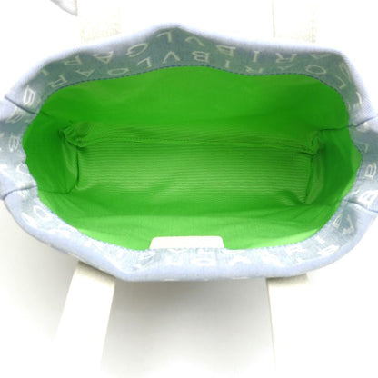 Bulgari Bvlgari Logomania Handbag Women Blue Light Blue