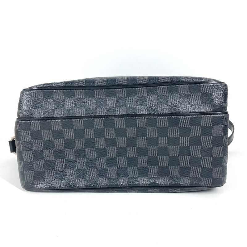 Louis Vuitton Io Shoulder Bag N45252 Damier Graphite Canvas Black
