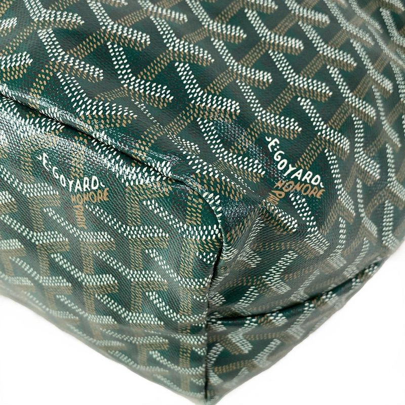 Goyard Shoulder Bag Saint Louis PM Green Leather