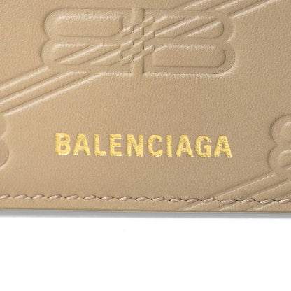 Balenciaga Tri-fold Wallet In Signature Taupe