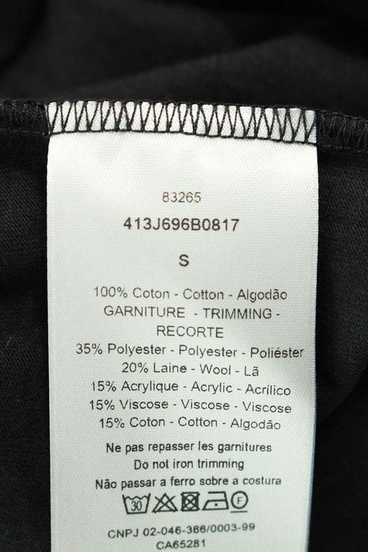 Dior 413j696b0817 Front Patch Cotton T-shirt Men S