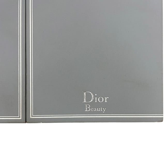 Dior Mirror Gray Beauty Excellent Condition Tabletop Synthetic Leather Preowned