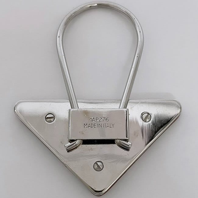 Prada Key Ring Pink Silver Hardware 1 Ap276