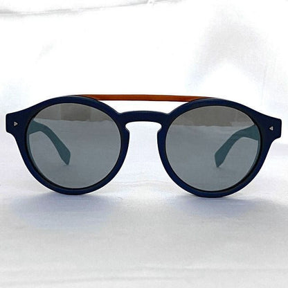 Fendi Sunglasses Gray Navy Blue FF M0017 Excellent Condition