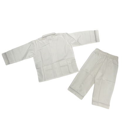 Hermes Kids Pajama Nightwear Set White With Box Size 2