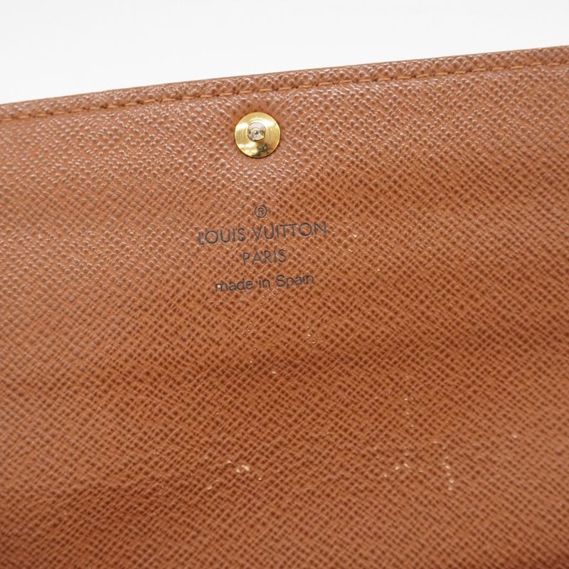 Louis Vuitton Long Wallet Monogram Portefeuille Sarah M61734 Brown Ladies