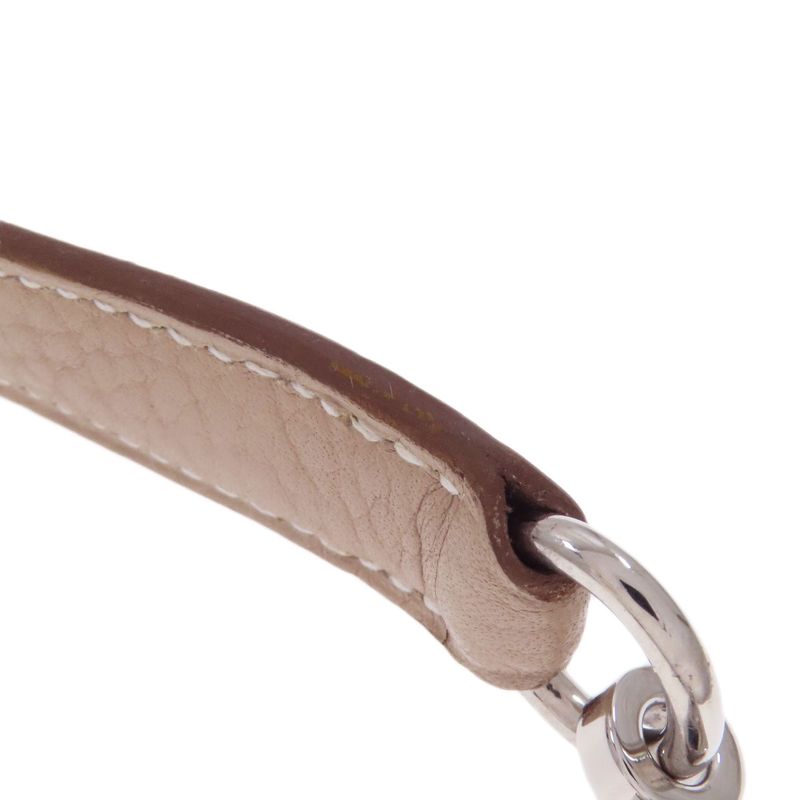 Hermes Bolide 35 Argile Silver Hardware Handbag Taurillon Cles Mance Women