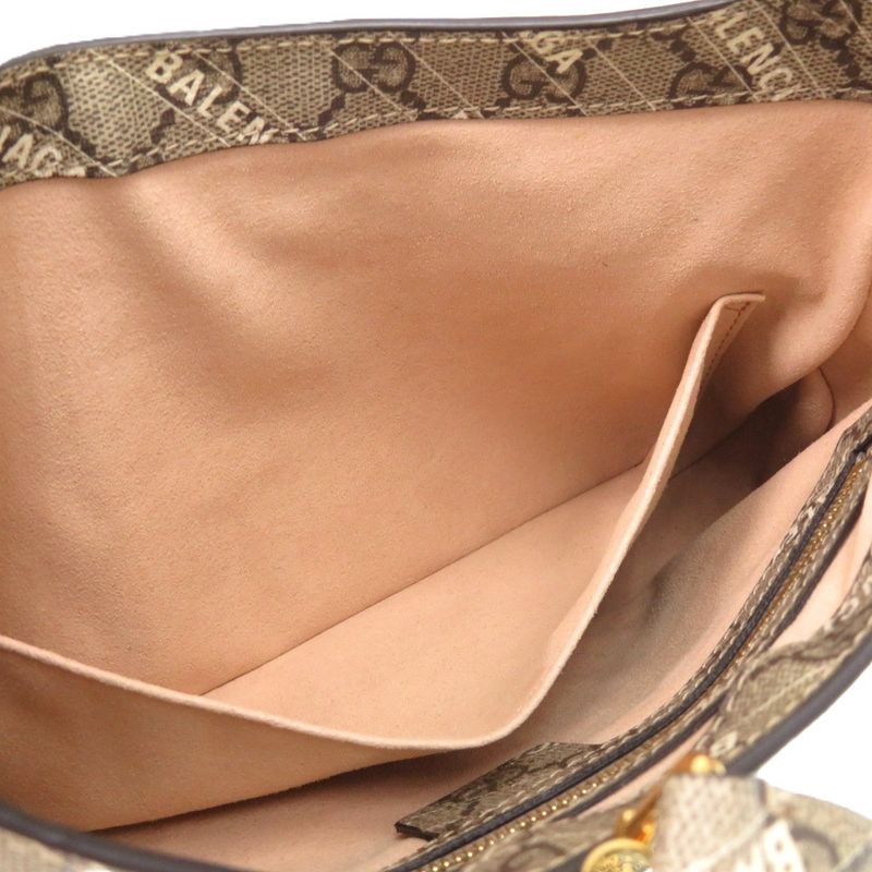 Gucci X Balenciaga Jackie 636706 Polyester Cotton Beige 0294 Handbag Gucci