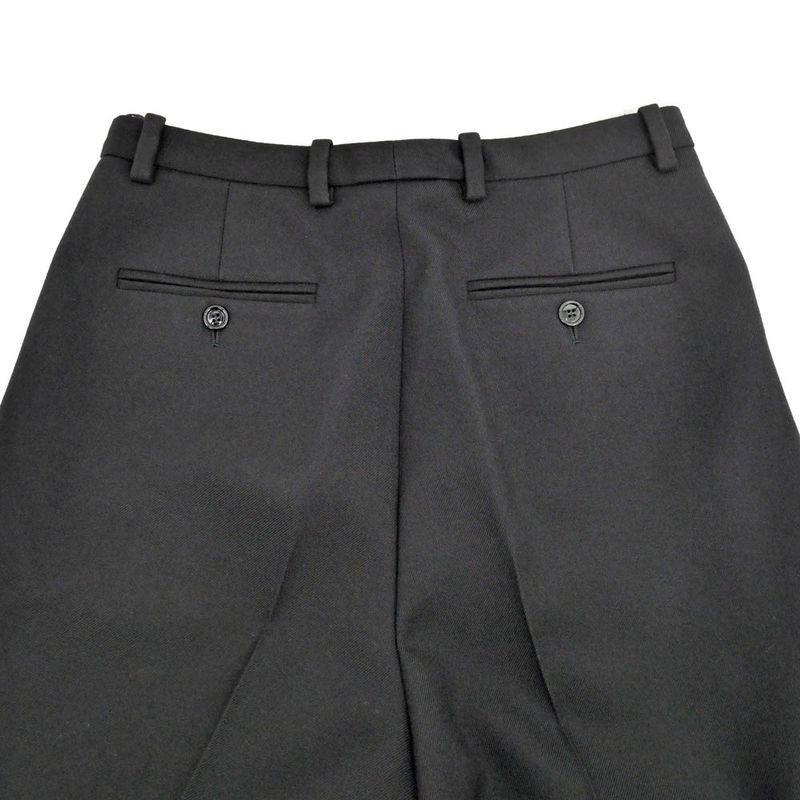 Gucci High Waist Wide Leg Pants 38 Size Black 721458 Wool Women's