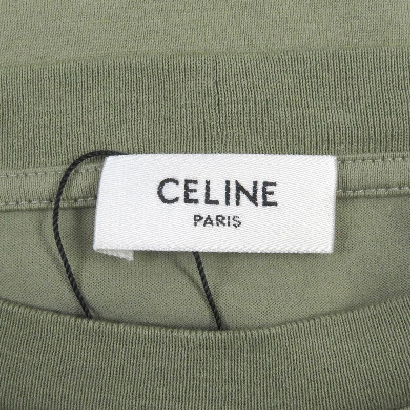Celine 2x681671q Cotton Logo Print Short Sleeve Short Sleeve Loose T-shirt