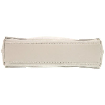 Balenciaga 2WAY With Pouch Navy Cabas Su XS 390346 Canvas White Handbag White