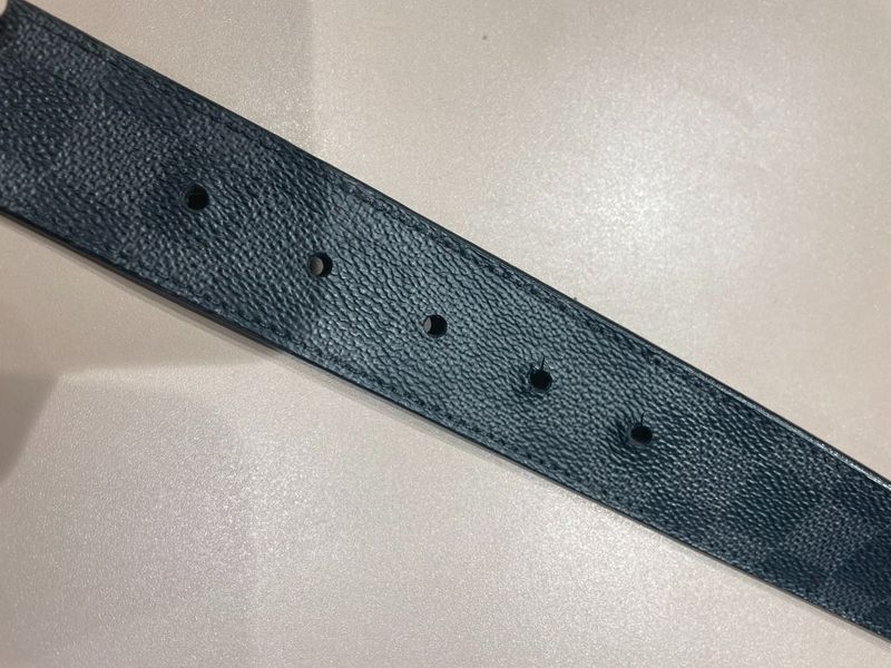 Louis Vuitton ⑤ M9632 Ca2121 Santure Ambantour Belt Men's Gray 90 32