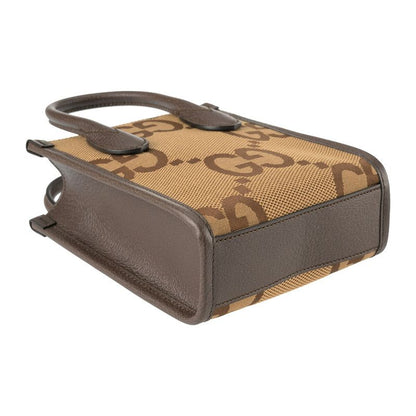 Gucci Shoulder Bag Jumbo GG Canvas Beige