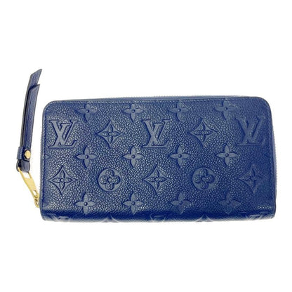Louis Vuitton M60570 Monogram Empreinte Leather Zippy Wallet Navy 371634 Long