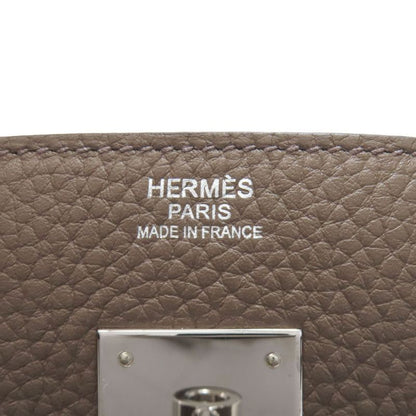 Hermes Birkin 30 Verso Silver Hardware Handbag Taurillon Women