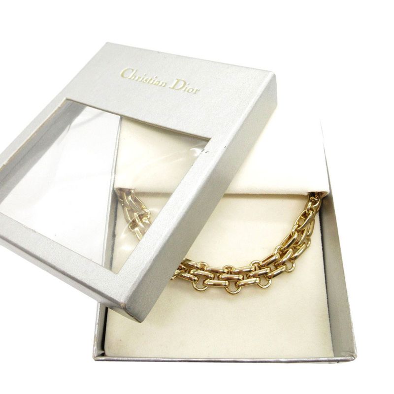 Christian Dior Chain Choker Metal Gold 0125 Christian Dior