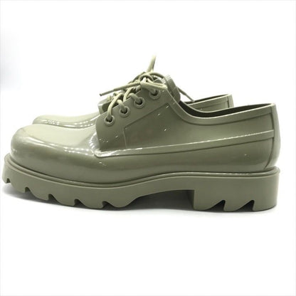 Bottega Veneta Stride Rubber Lace Up Shoes Khaki