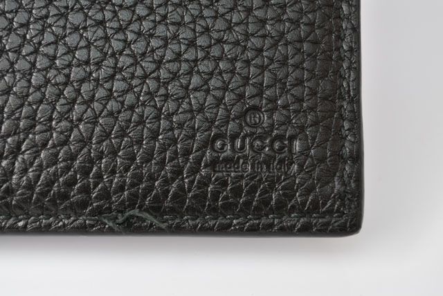 Gucci Wallet Fold Wallet 473916 Dorian Black Calf Leather