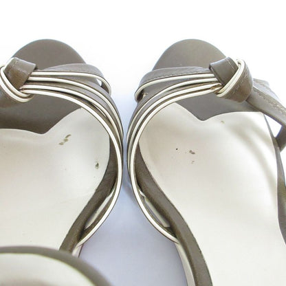 Celine Phoebe Period Knot Wedge 85 Ankle Strap Wedge Sandals 35.5 Equivalent to