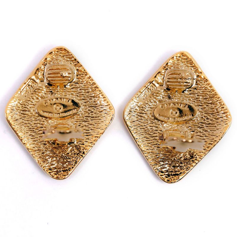 Chanel Coco Mark Gold Plated Ladies 18.5g Earrings