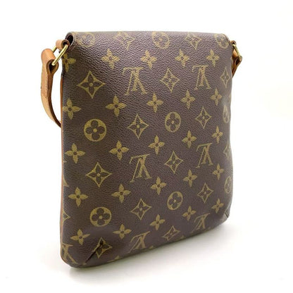 Louis Vuitton Musette Salsa Long Strap Monogram Leather × PVC Brown Shoulder