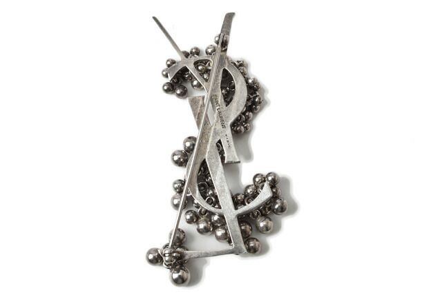 Saint Laurent Pin Brooch Pin Badge Saint Laurent Brooch Monogram YSL Logo