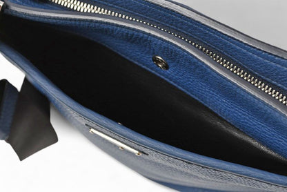 Prada Shoulder Bag Prada Cross Body Bag Vitello Daino Deerskin Navy Triangle