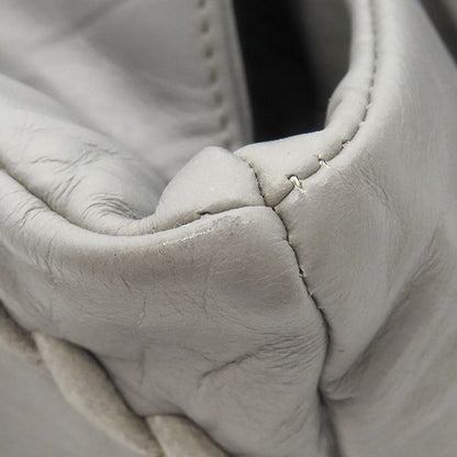 Chanel Tote Bag Ultra Stitch Lambskin Gray Silver Hardware Chain Shoulder Coco