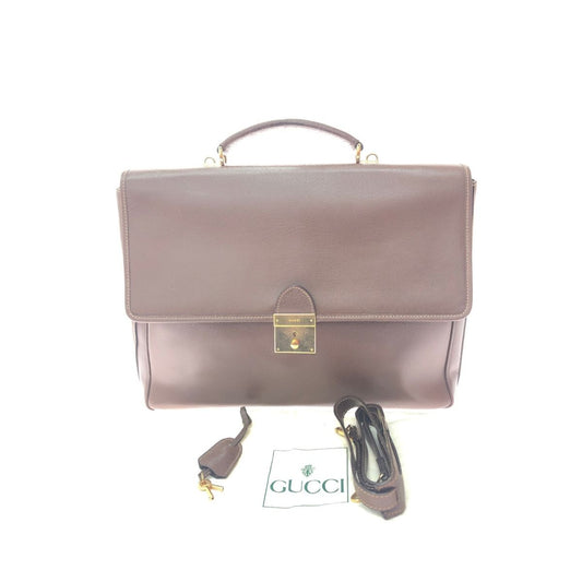 Gucci Men's Business Bag Briefcase Leather 015 123 3680 Brown