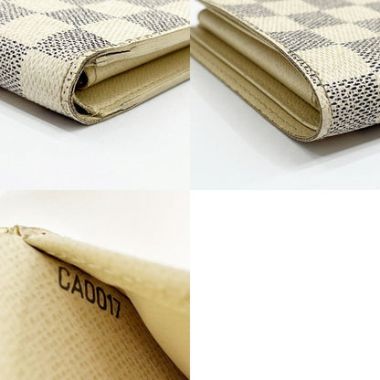 Louis Vuitton Bifold Wallet Damier Portefeuille Marco N60018 White